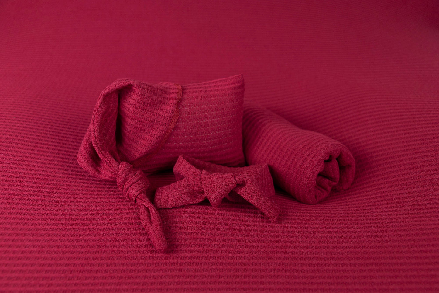 Bean Bag Set - Perforated Cranberry