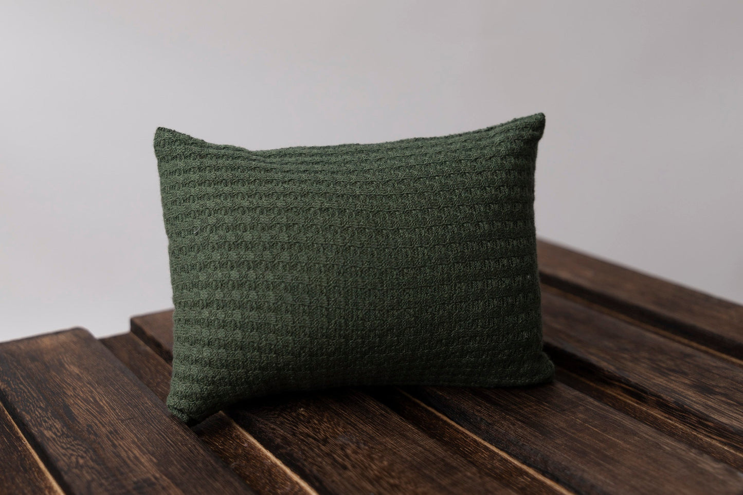 Mini Pillow with Cover - Perforated - Olive