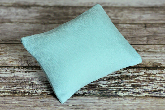 Mini Pillow with Cover - Textured - Light Blue
