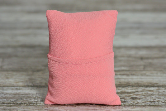 Mini Pillow with Cover - Textured - Rose